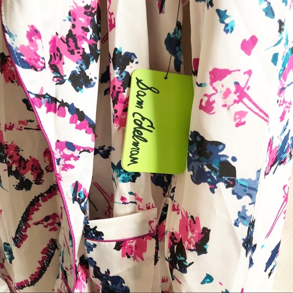 Sam Edelman Satin Smoking Jacket - Picture 3 of 4